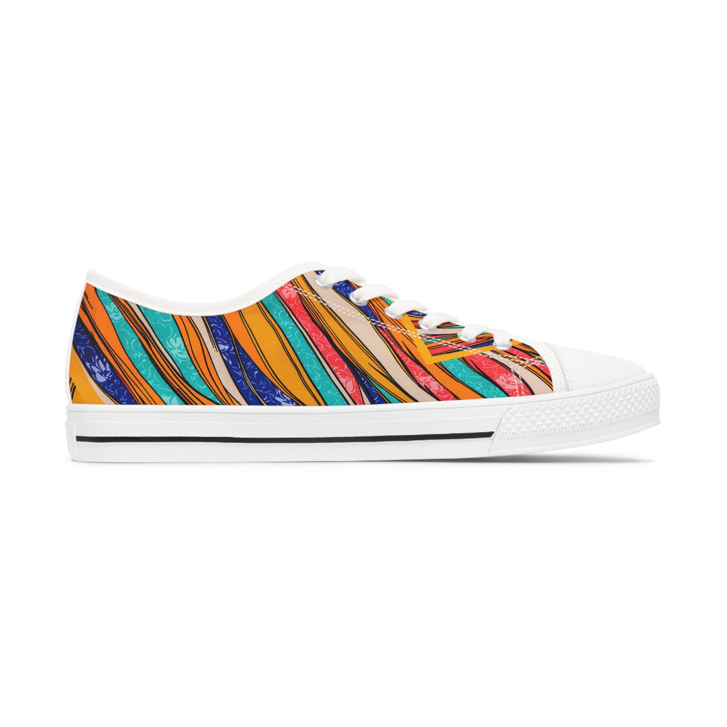 Color Brushstroke - Inovax Woman's Low Top Sneakers