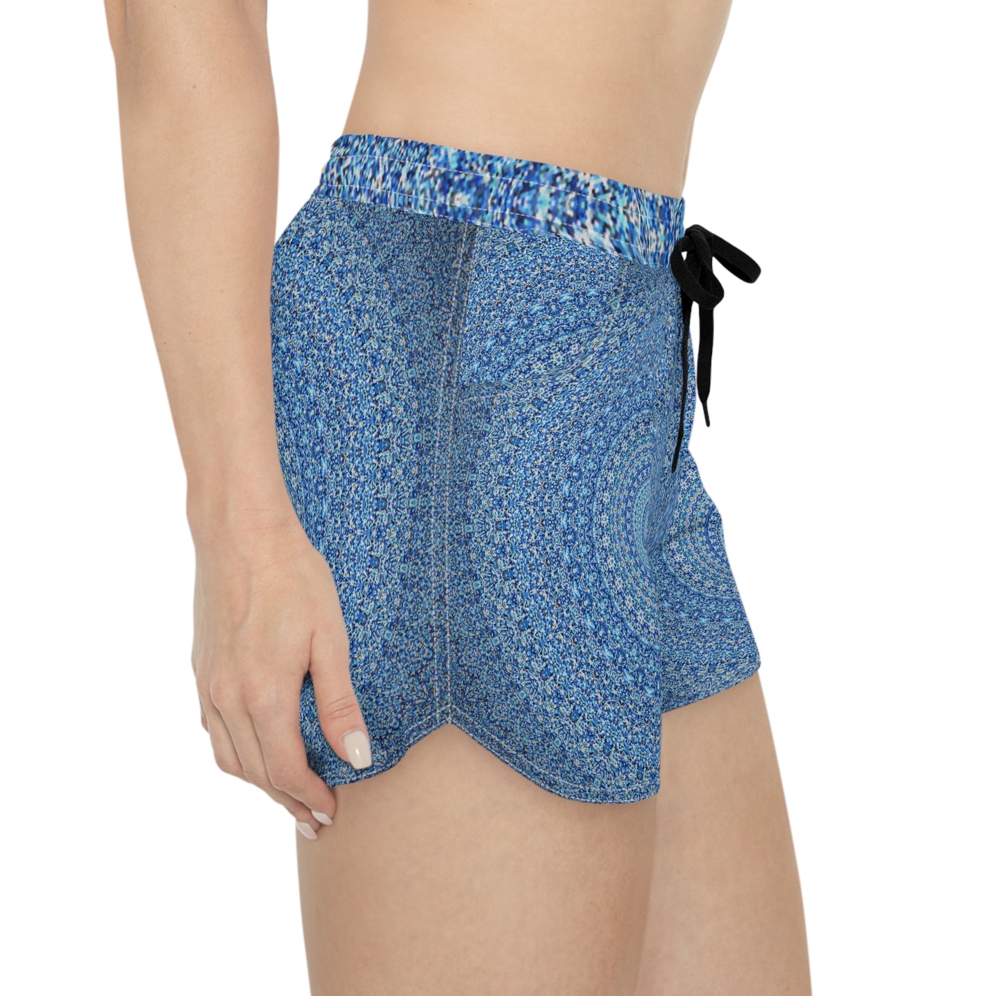 Mandala Azul - Shorts Casuales Inovax para Mujer