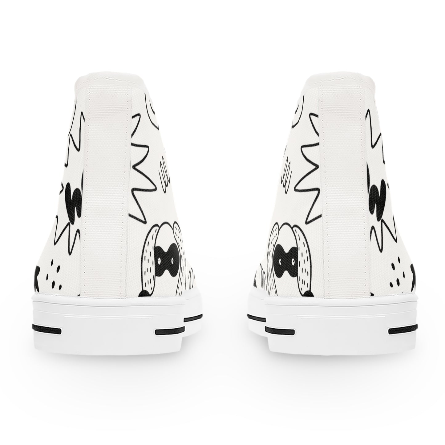 Doodle Dogs & Cats - Inovax Women's Hight Top Sneakers