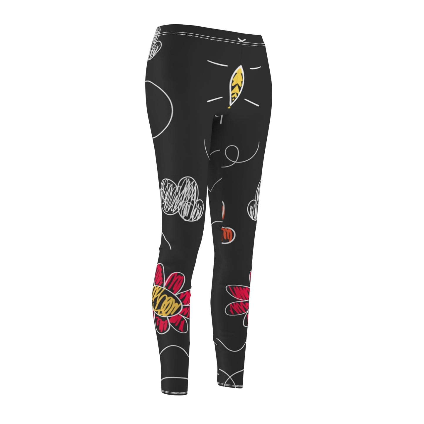 Kids Doodle Playground - Leggings casuales de corte y costura para mujer Inovax