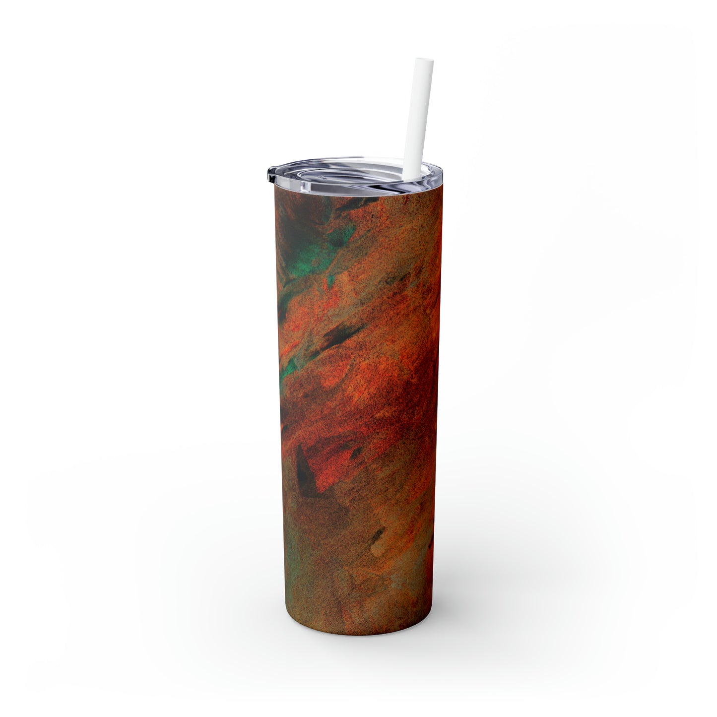 Orange flush - Inovax Maars® Skinny Tumbler avec paille 20oz