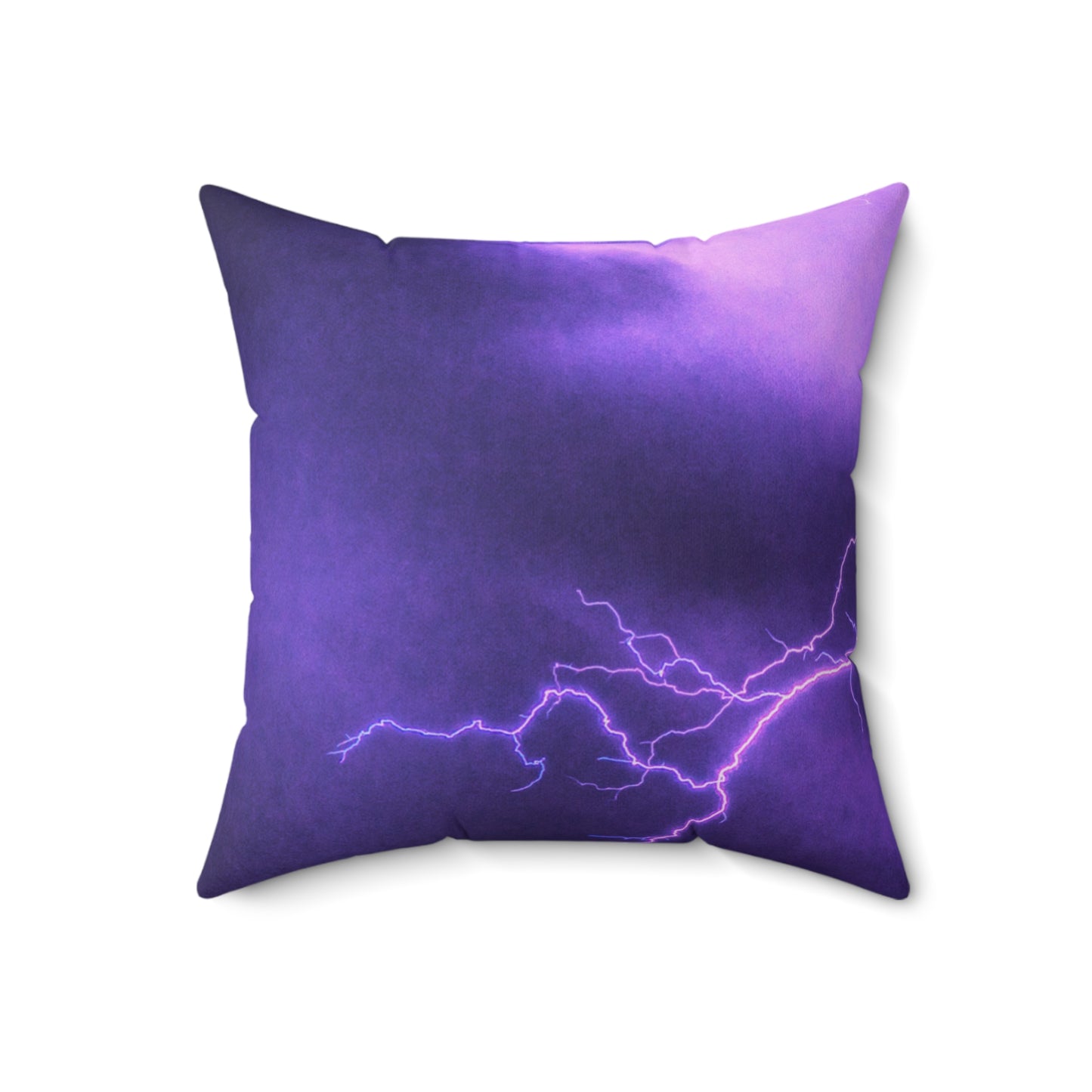 Electric Thunder - Inovax Spun Polyester Square Pillow