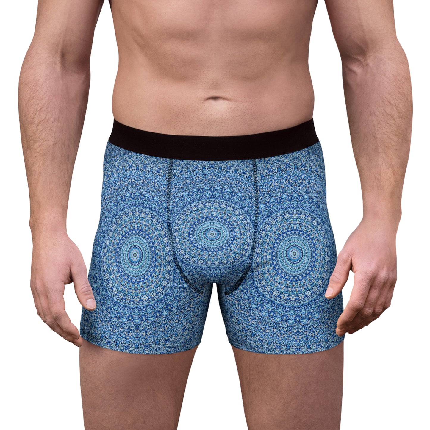 Mandala Azul - Calzoncillos Boxer Inovax para Hombre