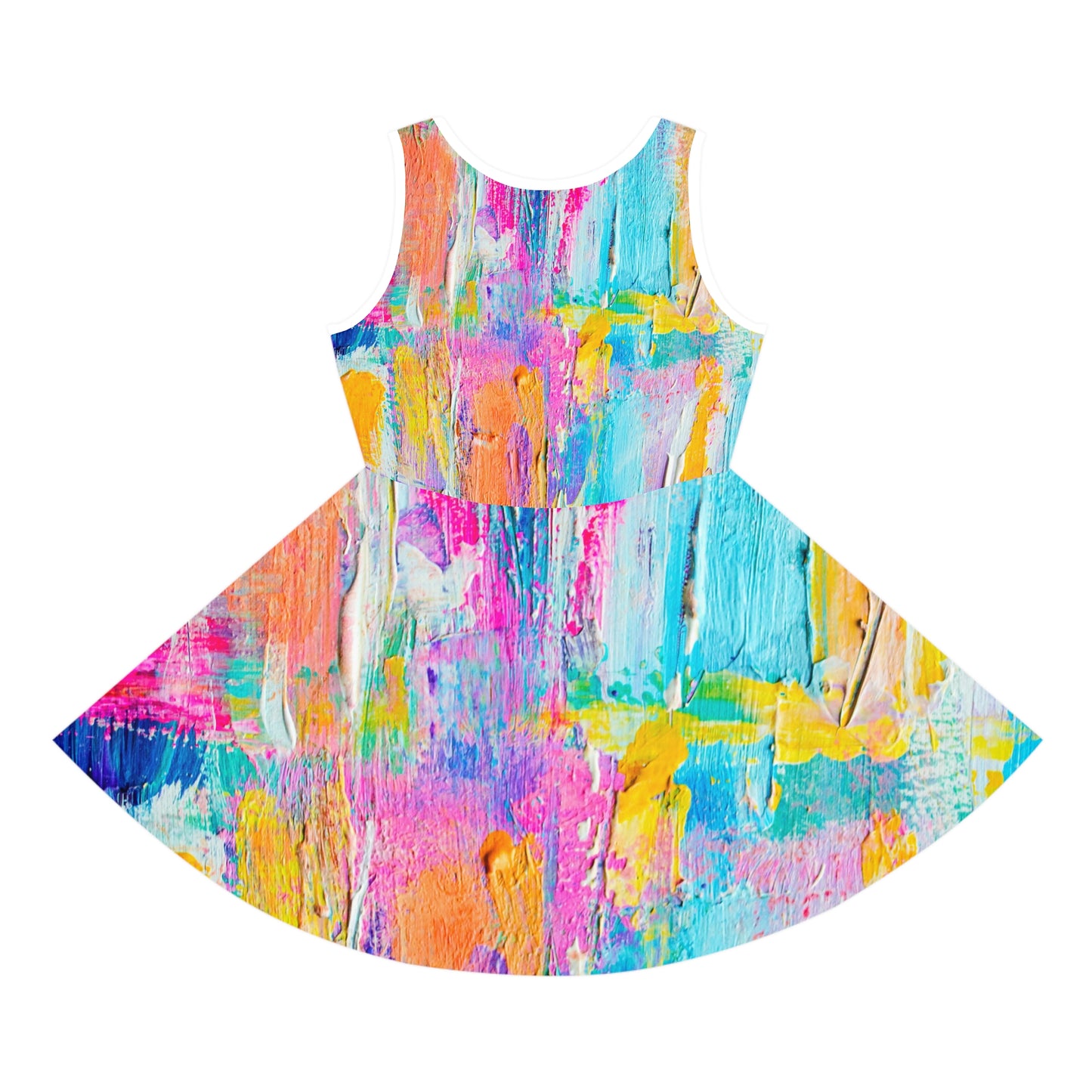 Colores Pastel - Vestido de verano sin mangas para niña Inovax