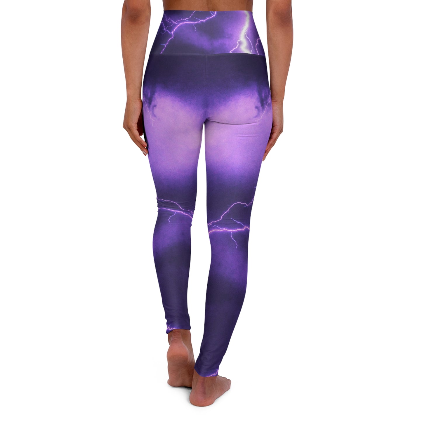 Electric Thunder - Inovax High Waisted Yoga Leggings