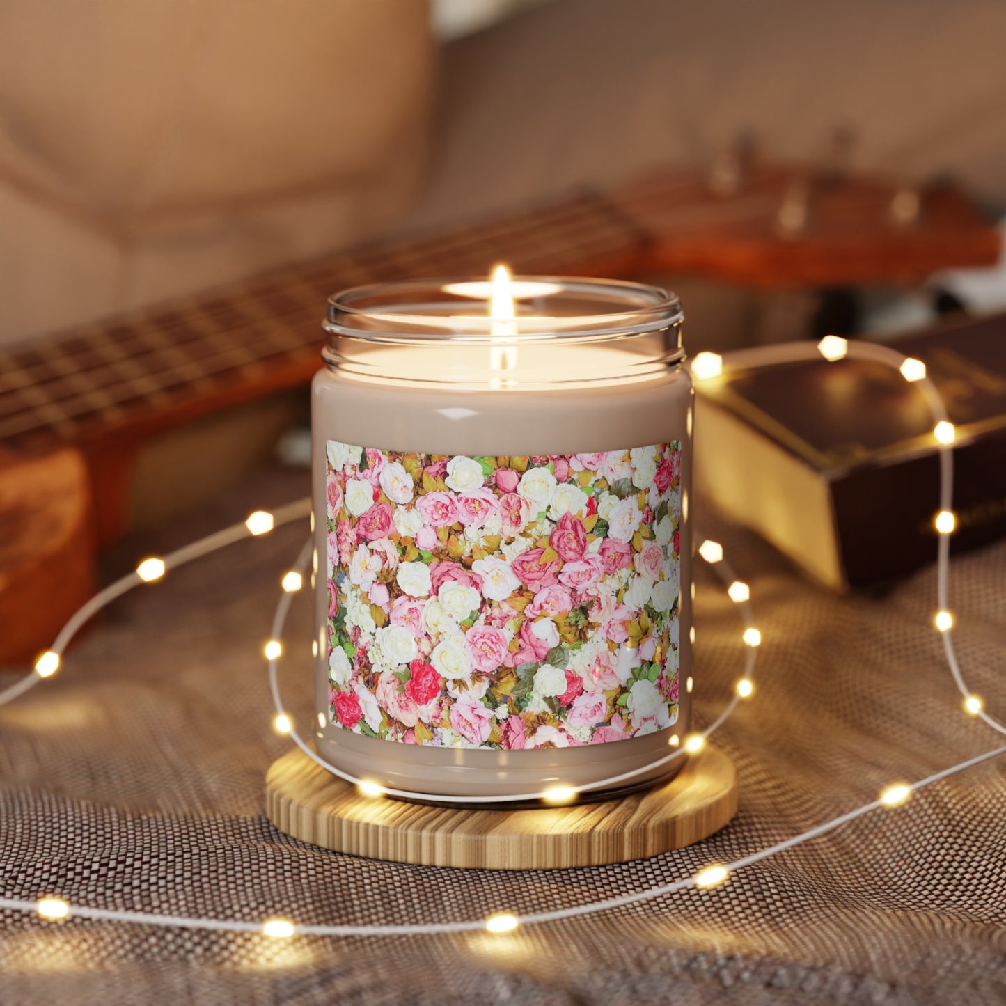 Pink Flowers - Inovax Scented Soy Candle 9oz