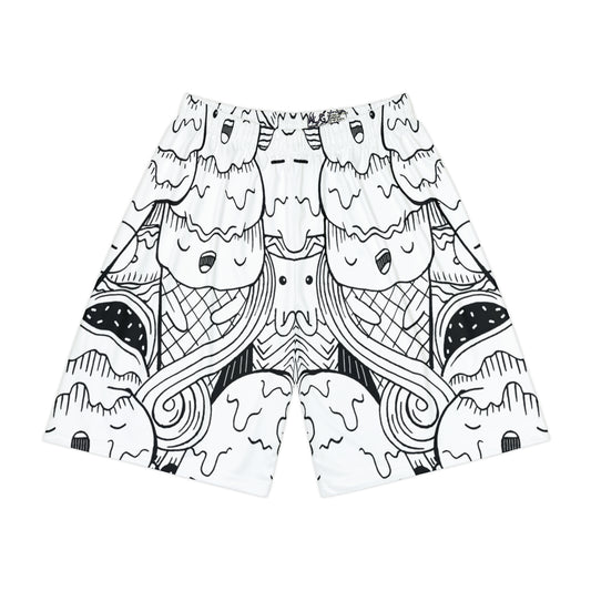 Doodle Icecream - Inovax Men’s Sports Shorts