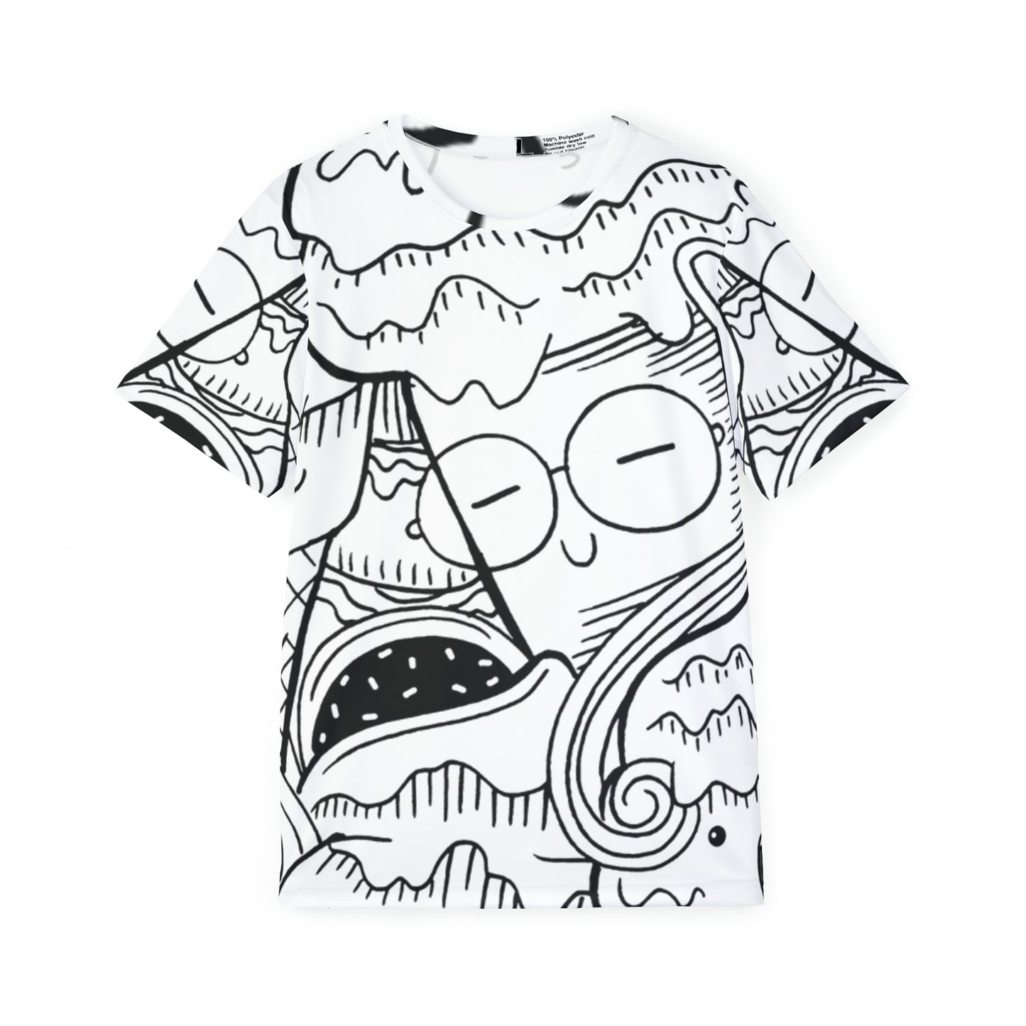 Doodle Icecream - Camiseta deportiva para hombre Inovax