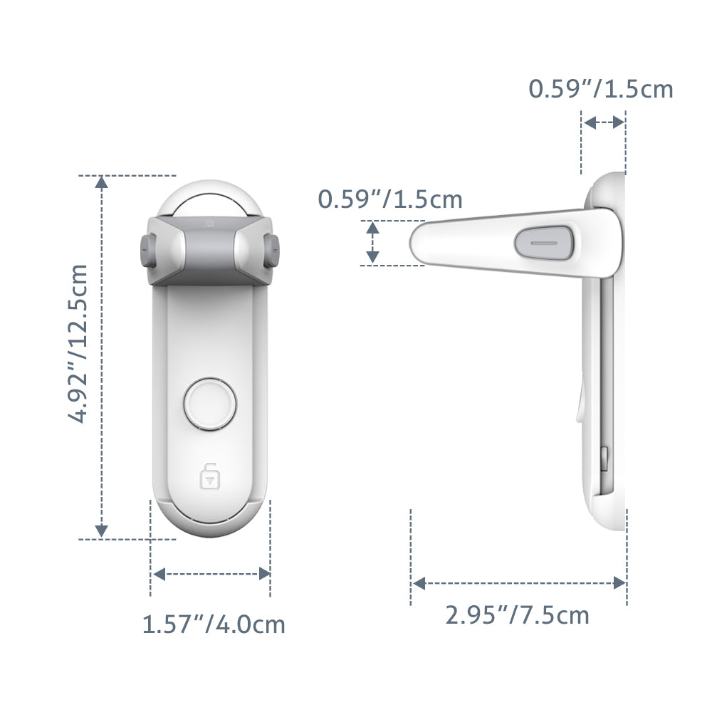 Children's Door Lever Lock Opening Artifact Anti-cat Anti-pet Room Easy To Install And Use