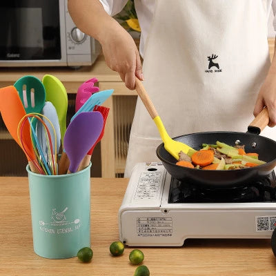 Ustensiles de cuisine en Silicone, ensemble d'ustensiles de cuisine résistants à la chaleur, ustensiles de cuisine antiadhésifs, outils de cuisson