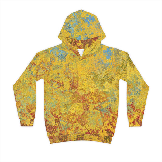 Gold and blue spots - Inovax Children's Hoodie
