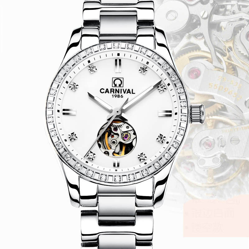 Montre femme automatique montre mécanique mode tendance or Rose étanche marque diamant femme montre