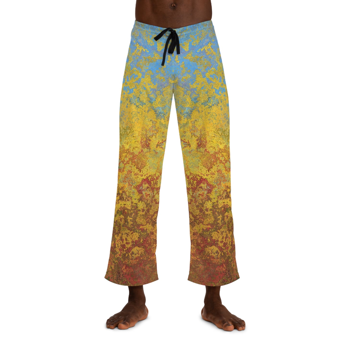 Manchas doradas y azules - Pantalón de pijama para hombre Inovax