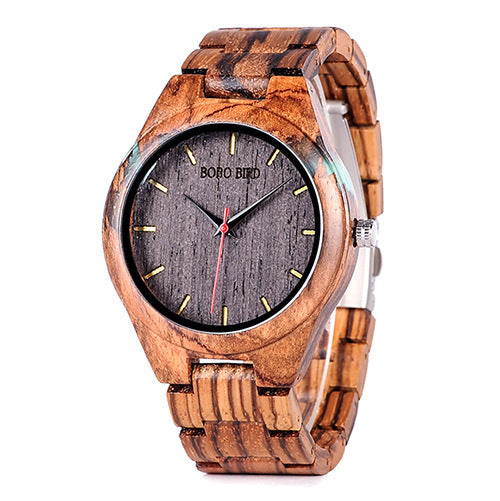 Reloj de madera de bambú