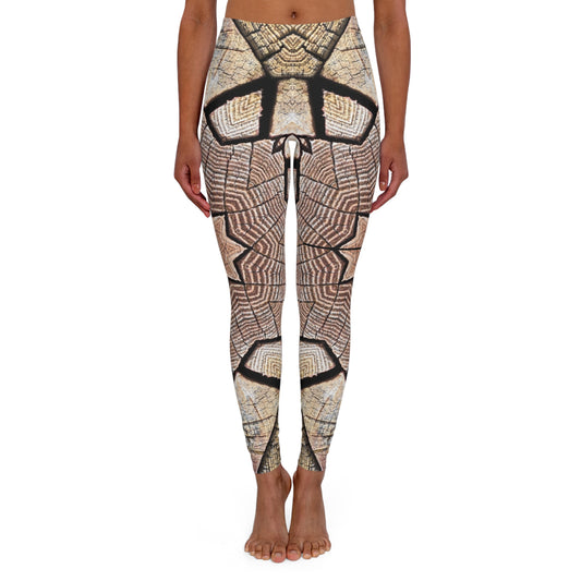 Brown Mandala - Inovax Women's Spandex Leggings