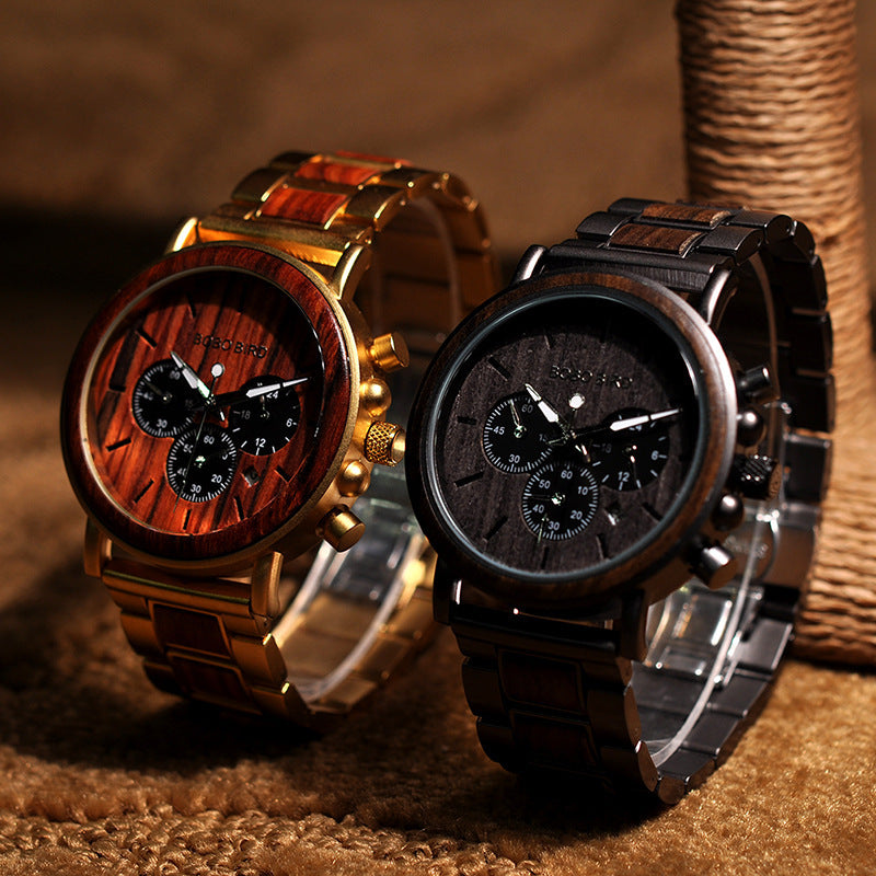 reloj de madera para hombre 