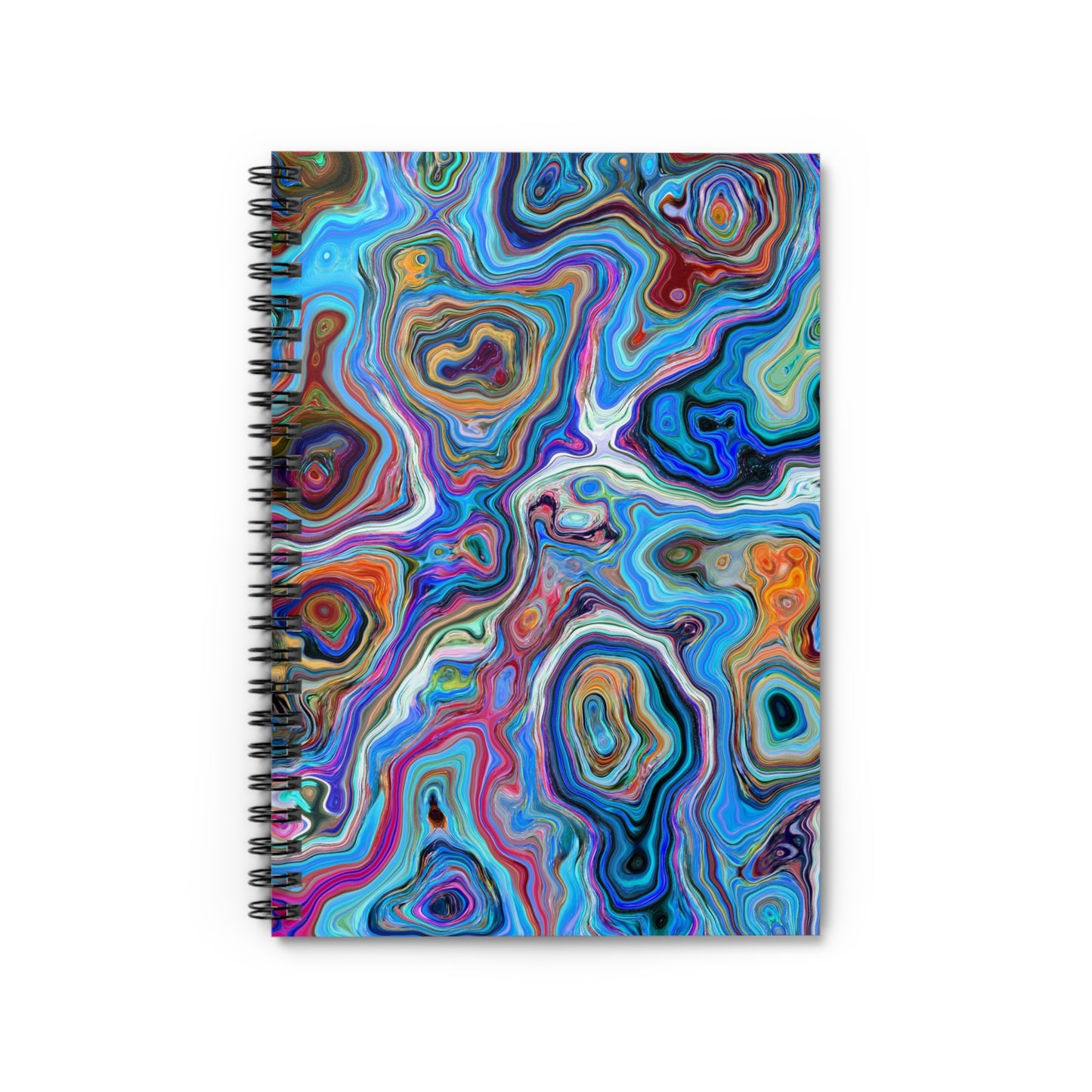 Trippy Liquid - Inovax Spiral Notebook (Ruled Line)