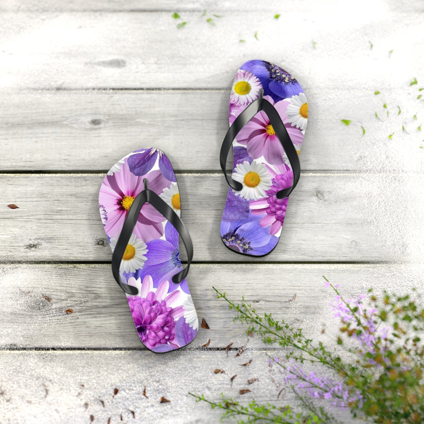 Flores Moradas - Chanclas Inovax