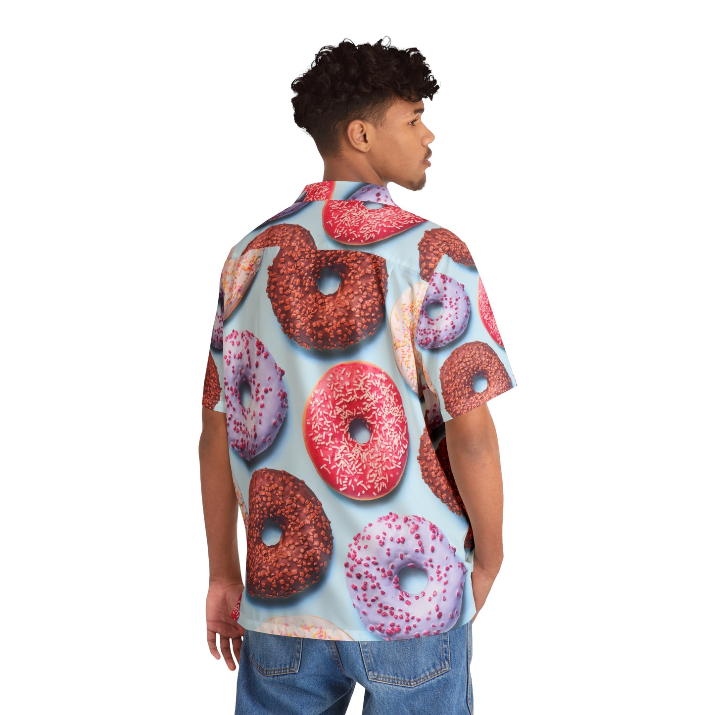 Donuts - Camisa hawaiana para hombre Inovax