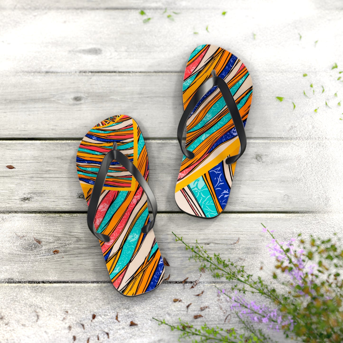 Color Brushstroke - Inovax Flip Flops