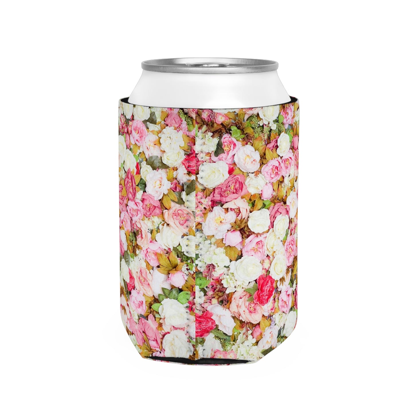 Pink Flowers - Inovax Can Cooler Sleeve