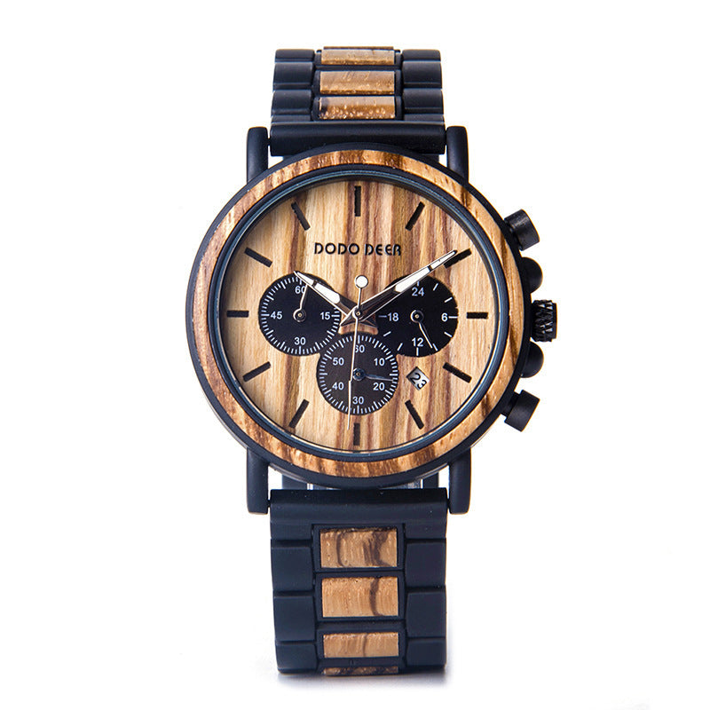 Montre étanche en bois