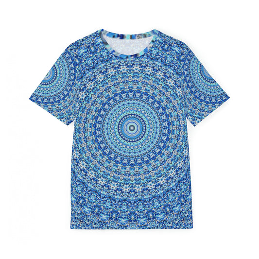 Mandala Azul - Camiseta deportiva Inovax para hombre