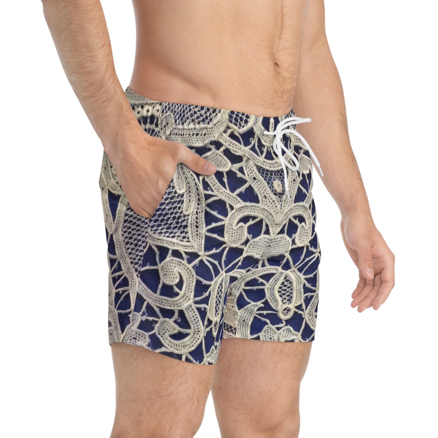 Golden and Blue - Inovax Swim Trunks