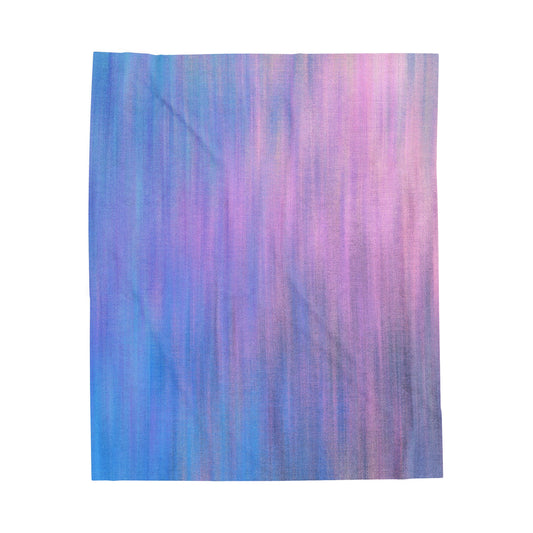 Blue & Purple Metalic - Inovax Velveteen Plush Blanket
