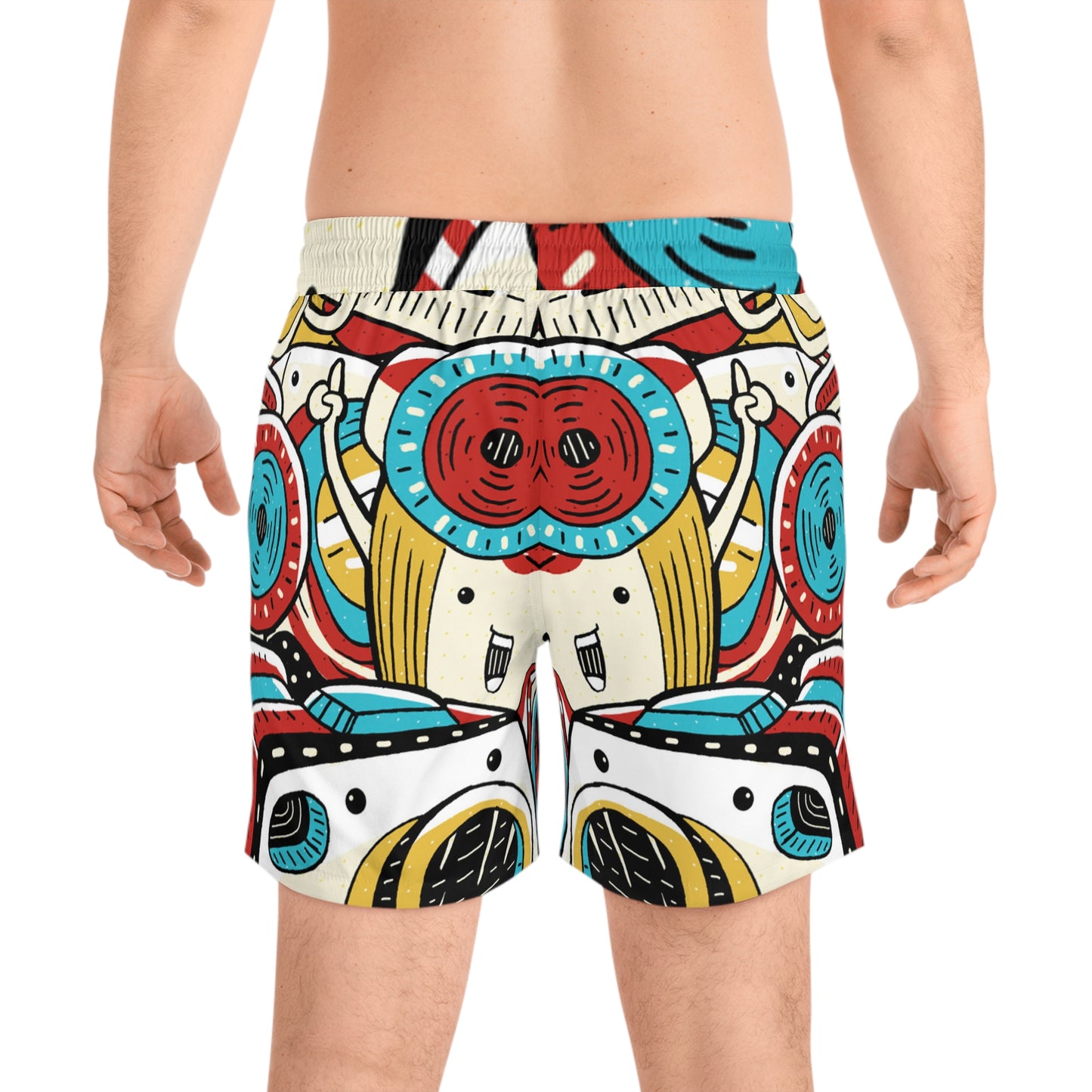 Doodle Photo Snap - Inovax Men's Mid-Length Swim Shorts