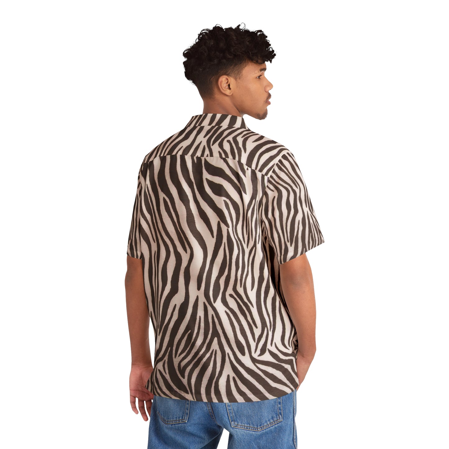 Zebra - Chemise hawaïenne pour hommes Inovax