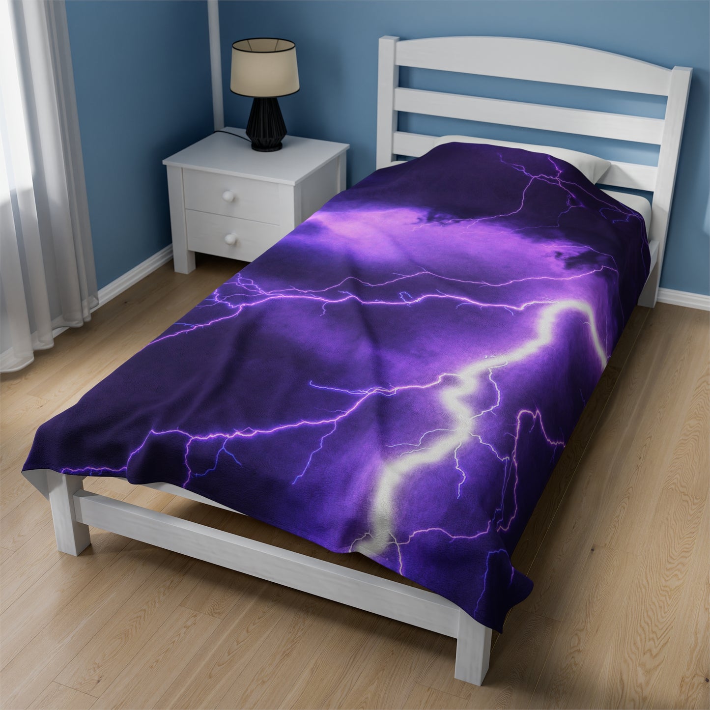 Electric Thunder - Inovax Velveteen Plush Blanket