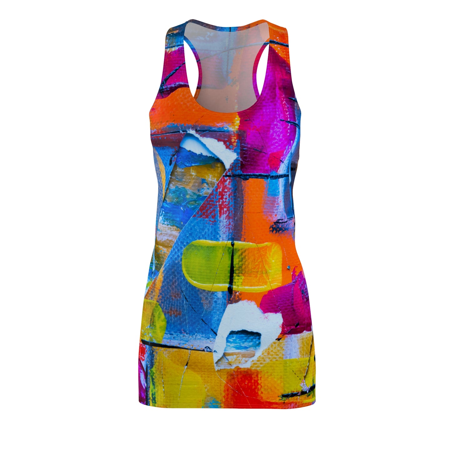 Square Colors - Inovax Women's Cut & Sew Racerback Dress