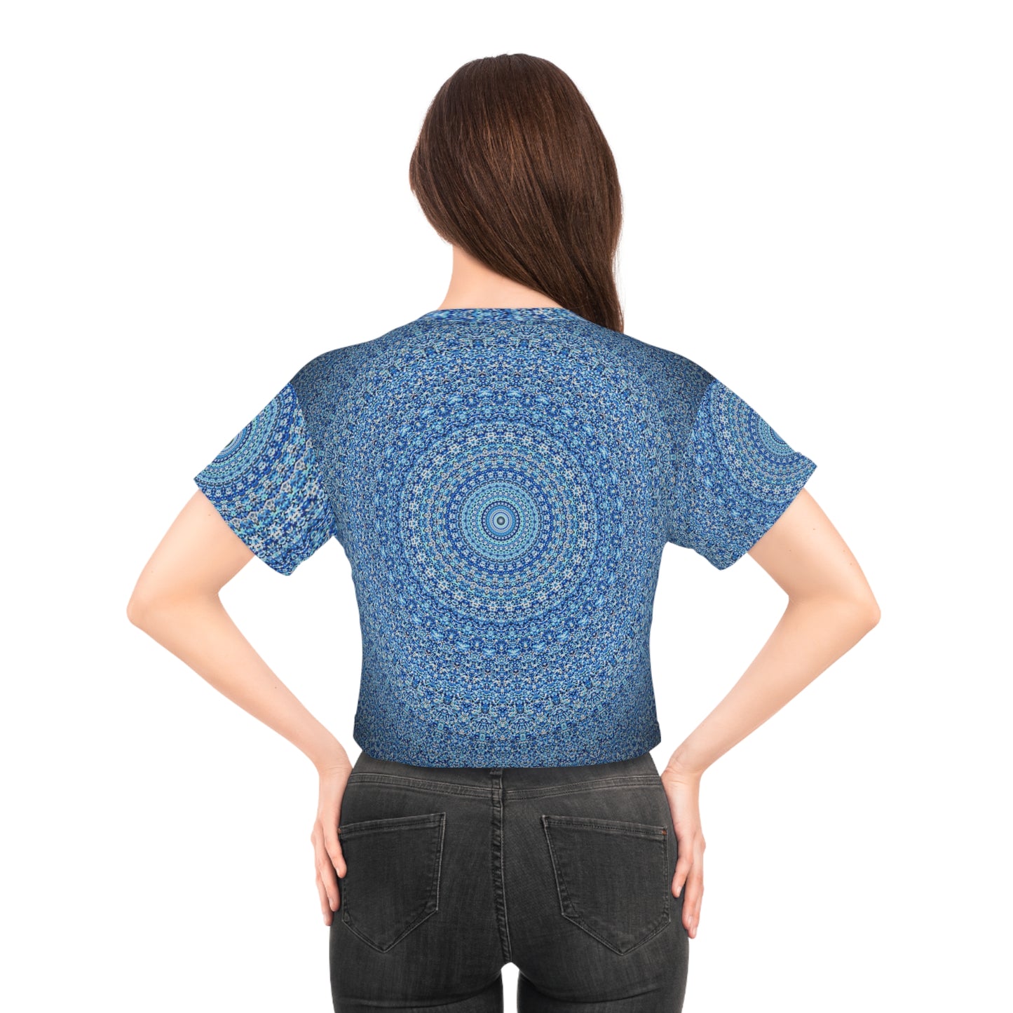 Mandala bleu - T-shirt court Inovax