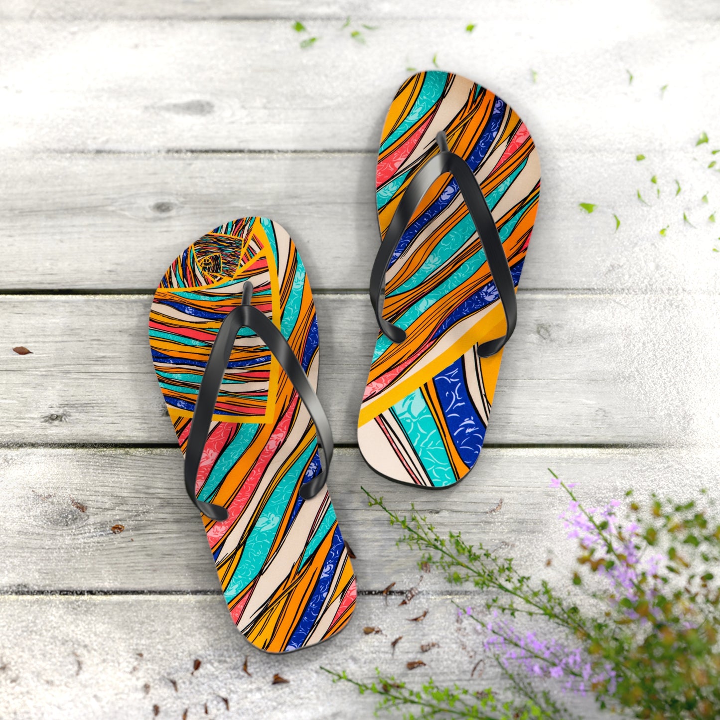 Color Brushstroke - Inovax Flip Flops