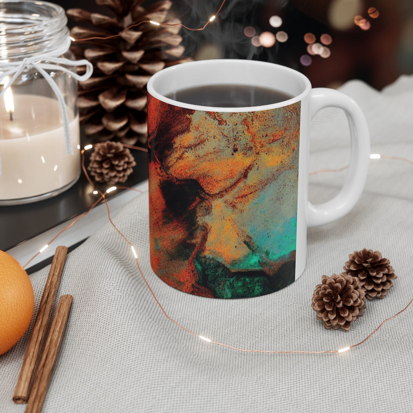 Orange flush - Inovax Ceramic Mug 11oz