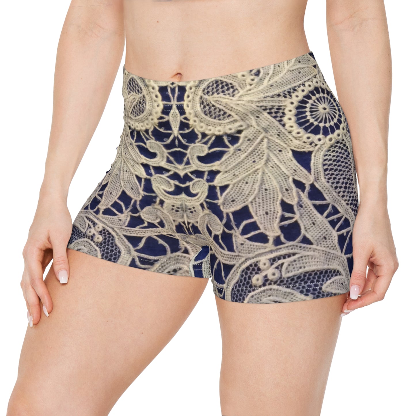 Dorado y Azul - Shorts Inovax Mujer