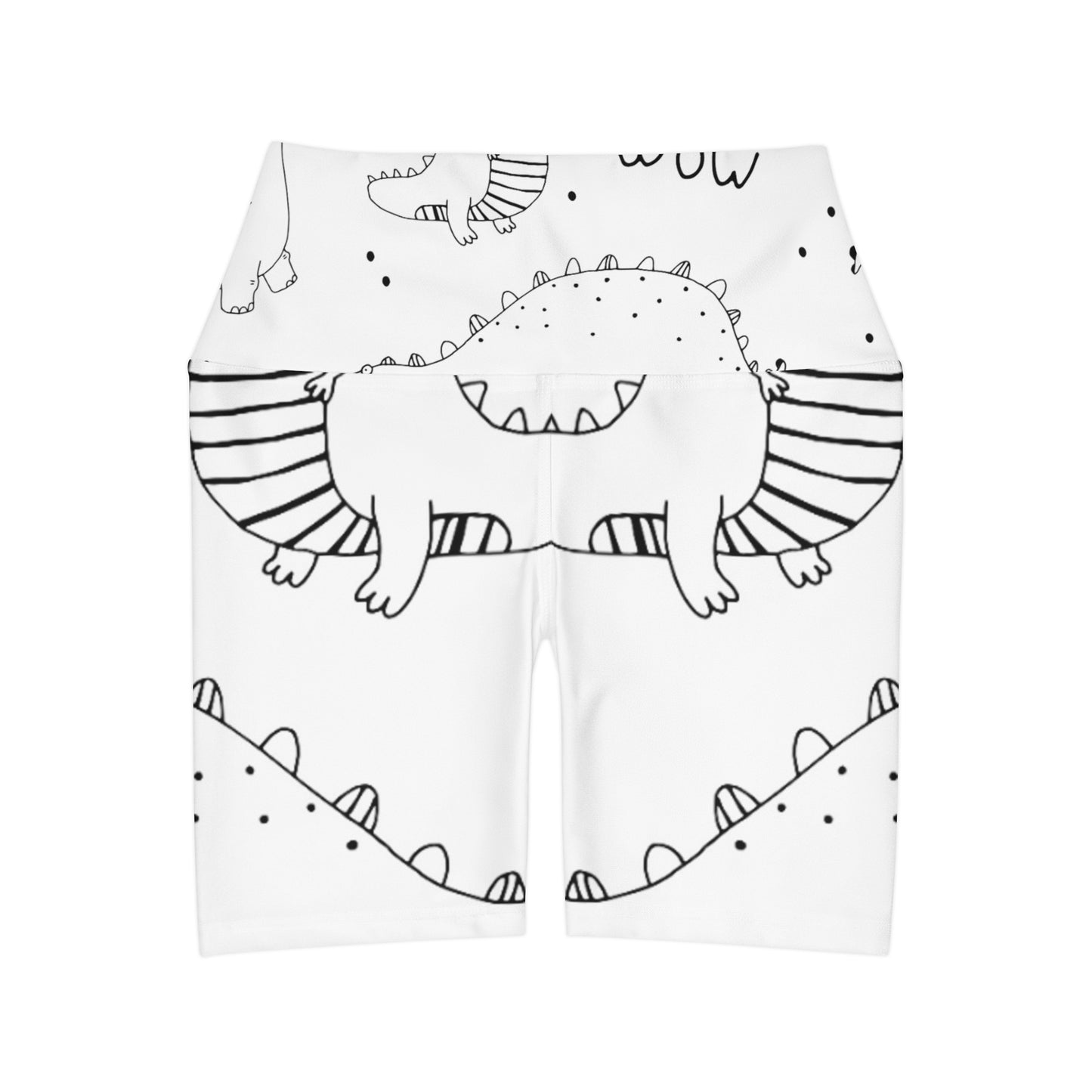 Doodle Dinosaures - Leggings de yoga taille haute Inovax