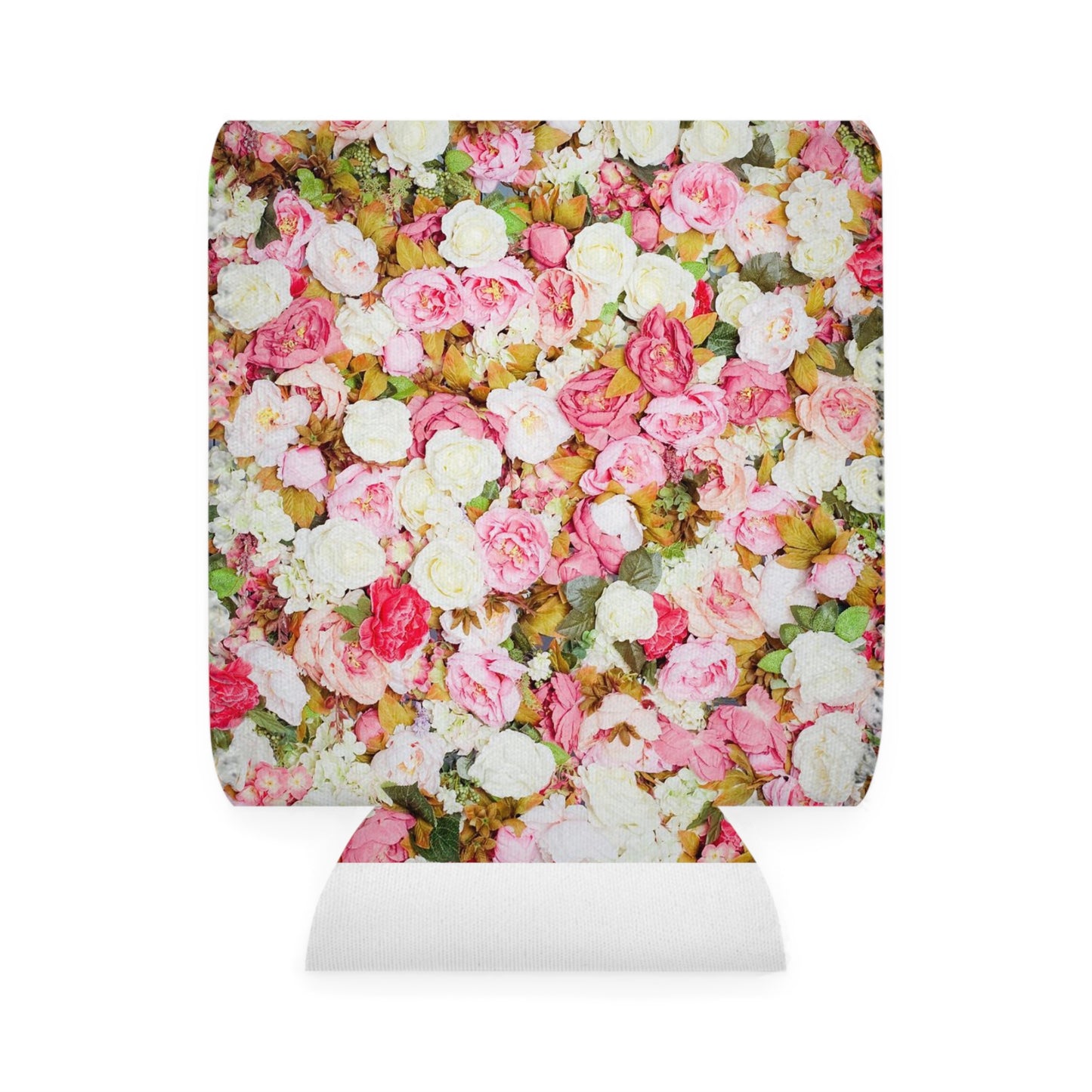 Pink Flowers - Inovax Can Cooler Sleeve