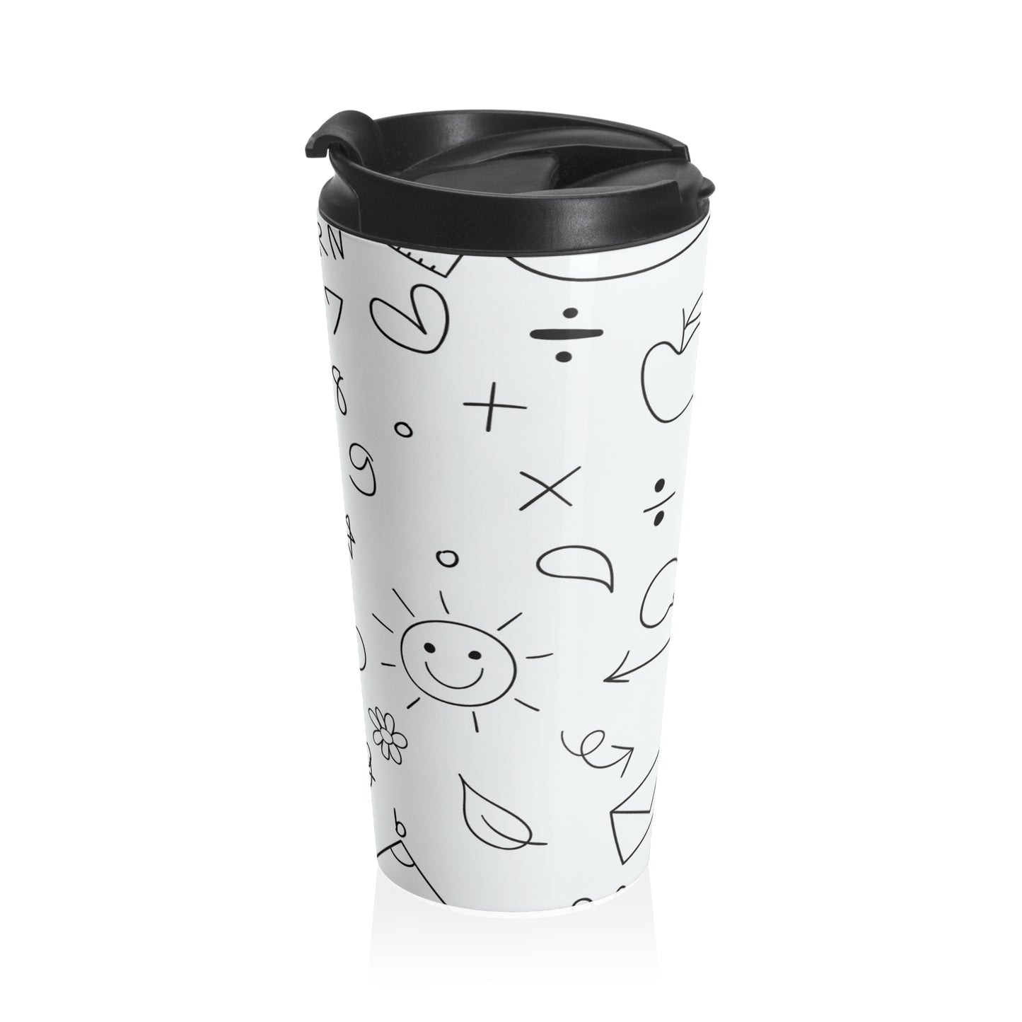 Doodle - Tasse de voyage en acier inoxydable Inovax