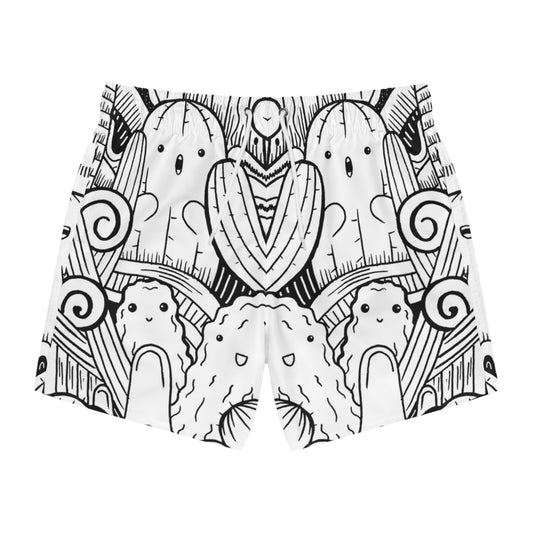 Doodle Cactus - Inovax Swim Trunks