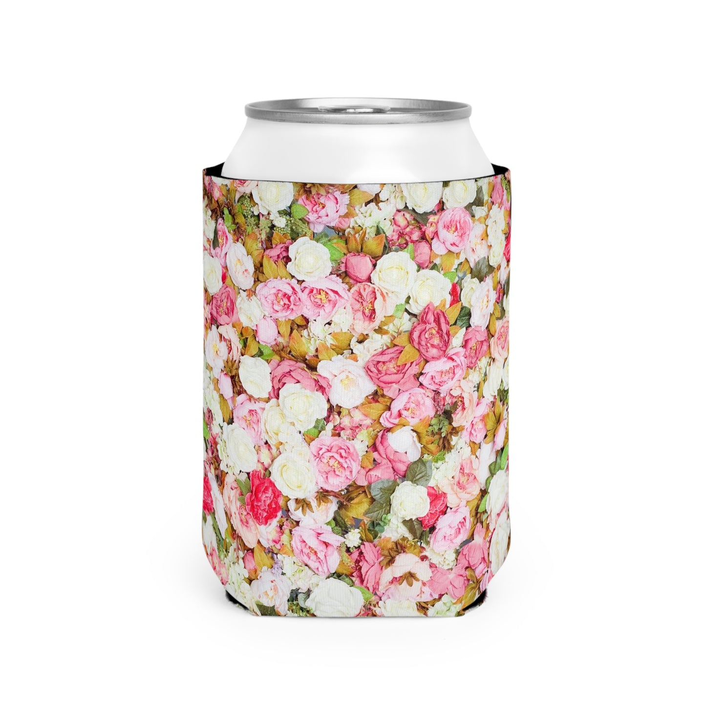 Pink Flowers - Inovax Can Cooler Sleeve