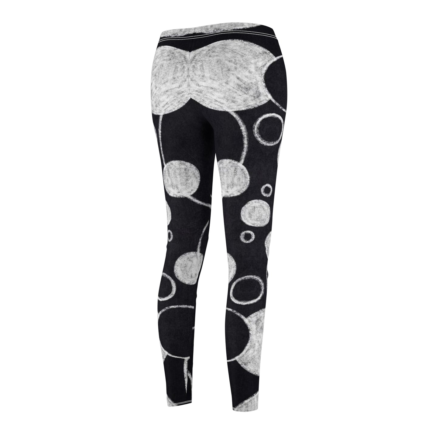 Black Dots - Inovax Women's cut & sew Casual Leggings