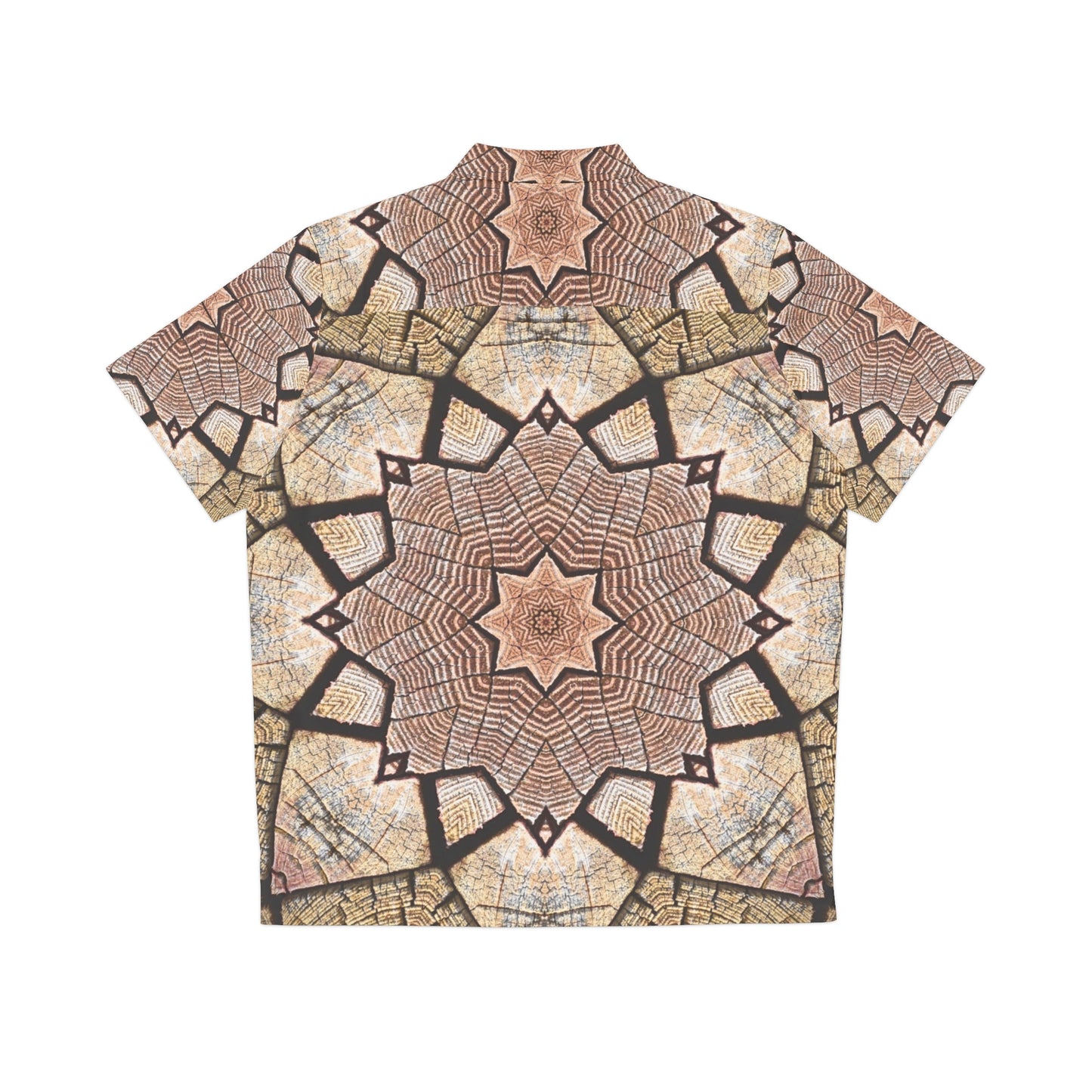 Mandala Marron - Chemise Hawaïenne Homme Inovax