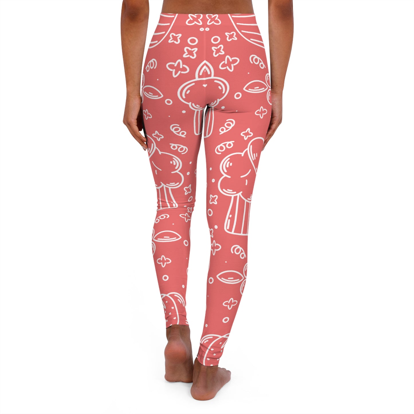 Doodle Pancake - Leggings en spandex pour femmes Inovax