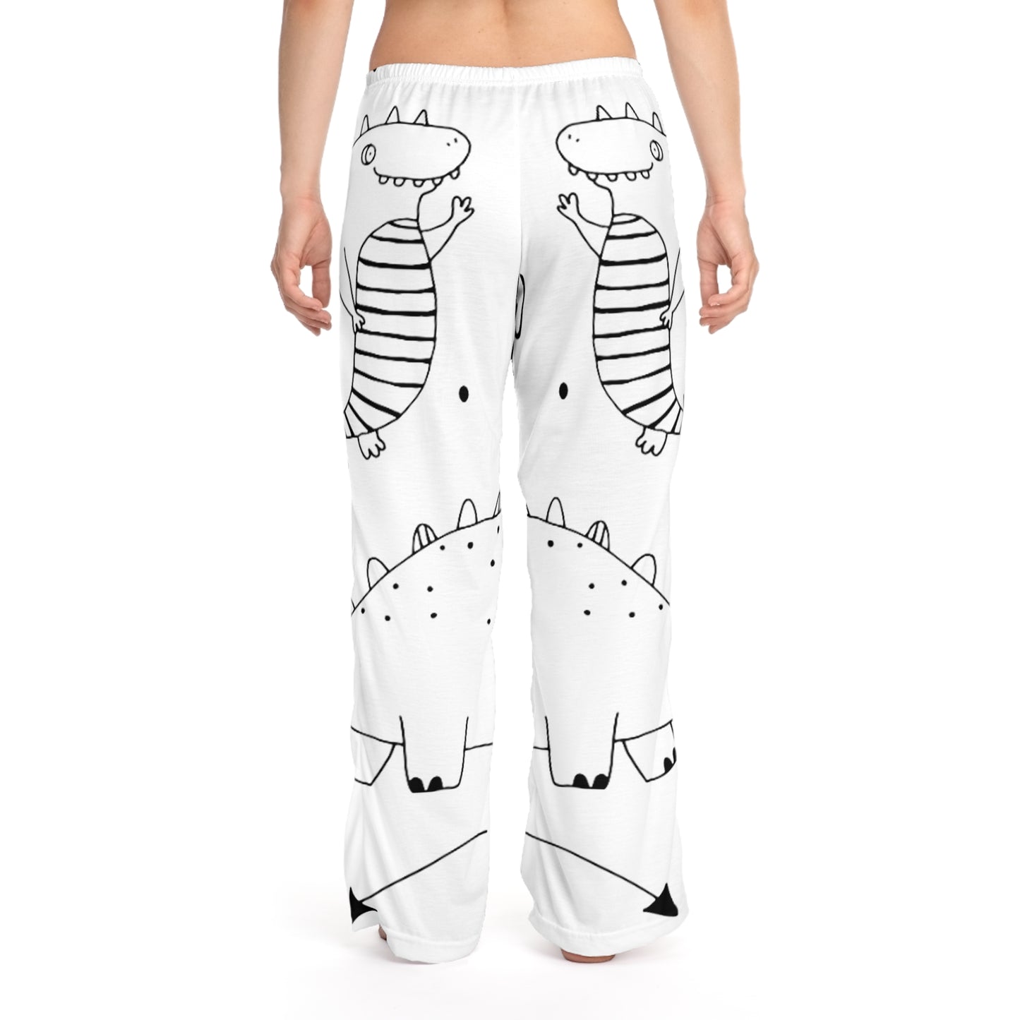 Doodle Dinosours - Pantalones de pijama para mujer Inovax