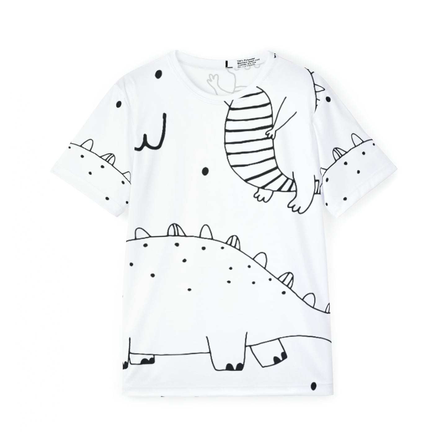 Doodle Dinosours - Camiseta deportiva Inovax para hombre