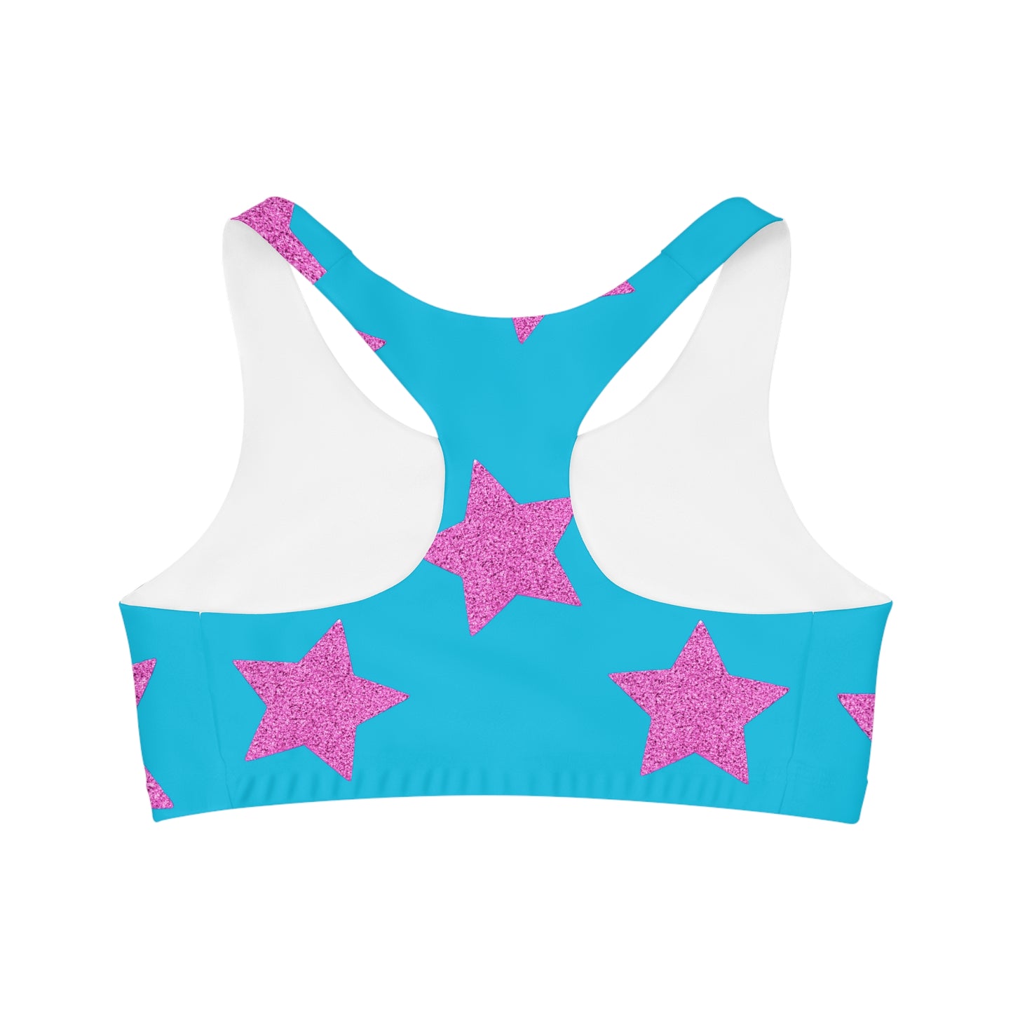 Pink Stars - Inovax Seamless Sports Bra