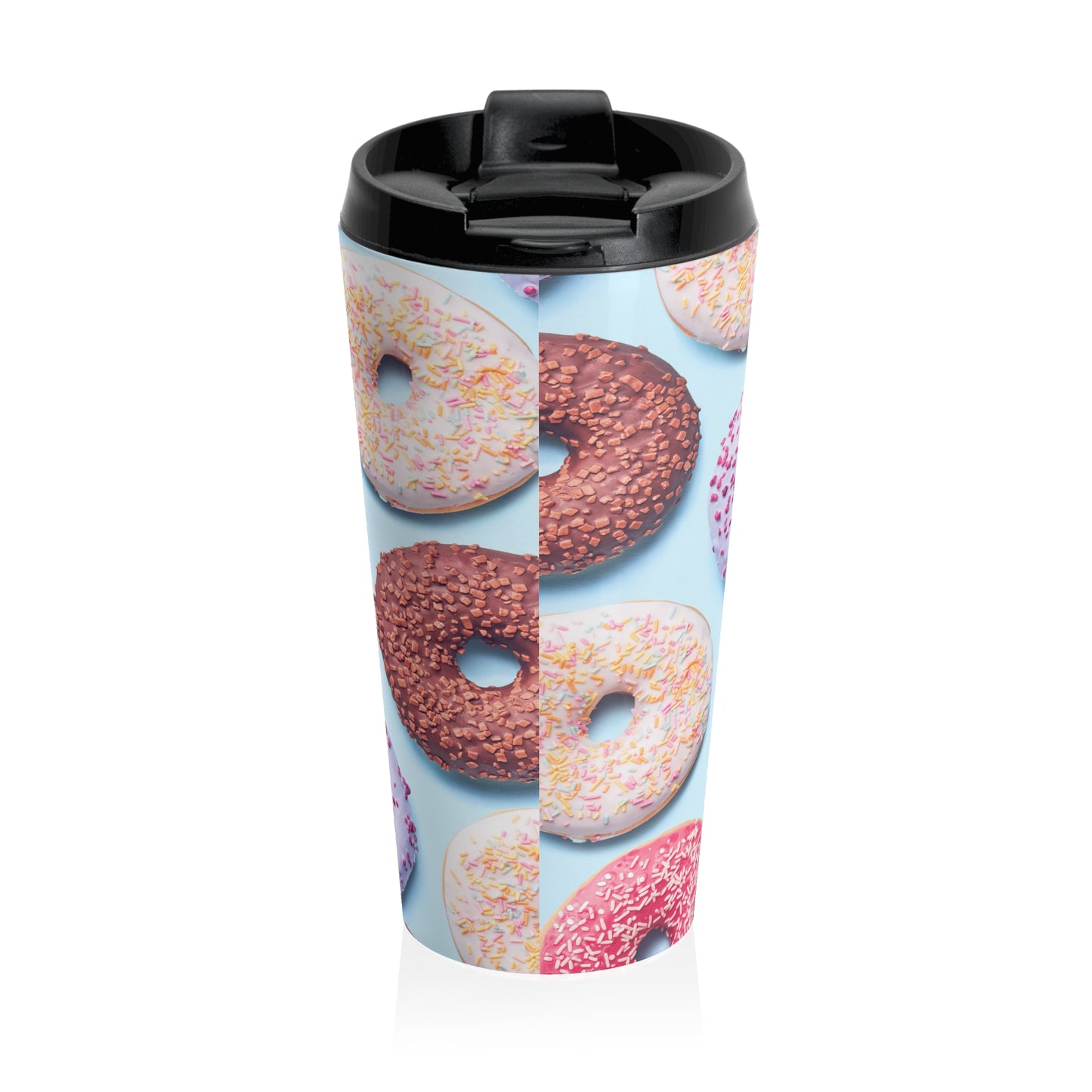 Donuts - Taza de viaje de acero inoxidable Inovax