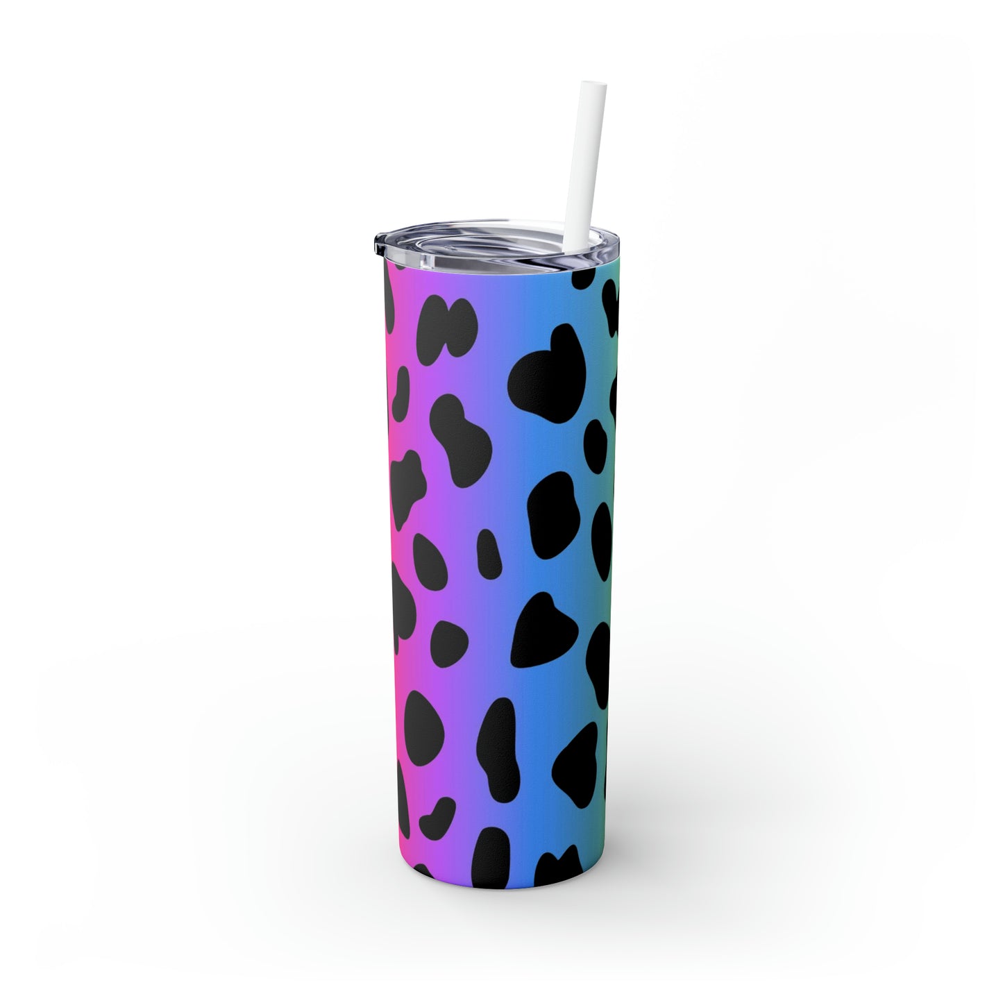 Colorful Jaguar - Inovax Maars® Skinny Tumbler with Straw 20oz